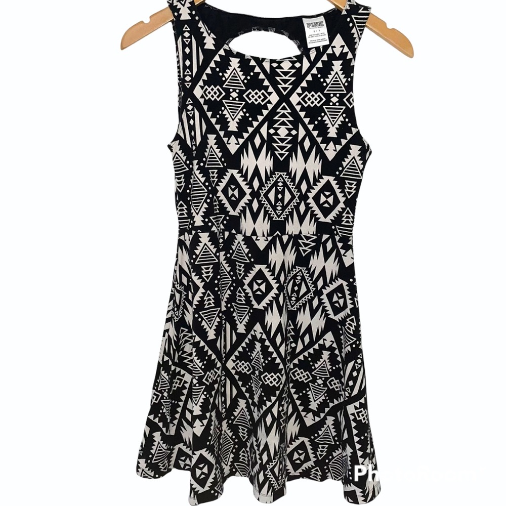 Victoria’s Secret Pink Aztec Print Open Back Dress
